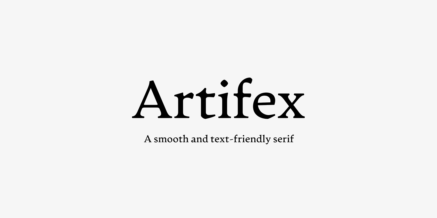 Beispiel einer Artifex CF Bold-Schriftart